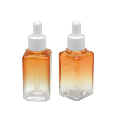Chai mỹ phẩm 50ML Gradient PETG Square 20/410 Bao bì chai tinh dầu