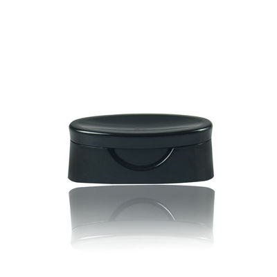 24/400 Black Flip Top Nắp chai nhựa mỹ phẩm cho dầu gội đầu