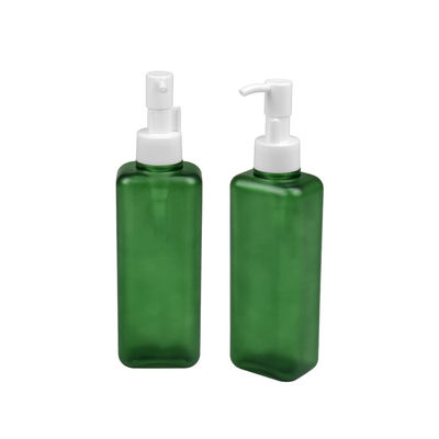 150ml 185ml Chai mỹ phẩm PETG Chai sữa dưỡng thể hình vuông Chai bơm 24/410