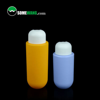 Màu sắc tùy chỉnh HDPE Flat Shoulder Chai đáy tròn Mỹ phẩm 300ml Bao bì Lotion 400ml