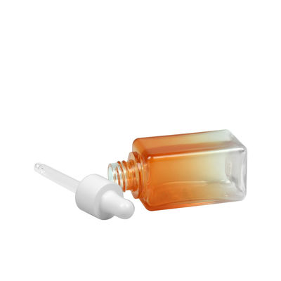 Chai mỹ phẩm 50ML Gradient PETG Square 20/410 Bao bì chai tinh dầu