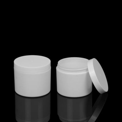 Lọ kem đôi tường PP 50g 100g 150g Lọ mỹ phẩm có thể phân hủy sinh học màu trắng sang trọng ODM