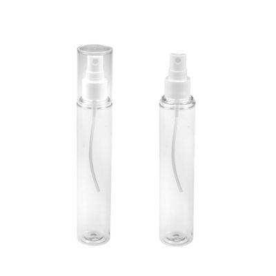 Chai nhựa phẳng hình trụ 106mm Vỏ lớn Chai nhựa trong suốt 100ml