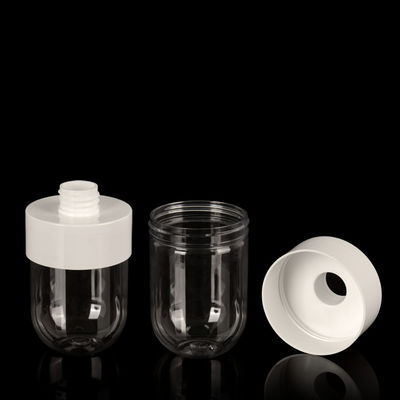 200ml 250ml Lọ nhựa PET 300ml Lọ nhựa dưỡng da 28mm có bơm