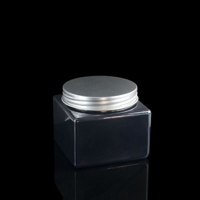Mạ điện 100ml 500ml PET Jar Bao bì PET Square Jars Deodorant Container rỗng