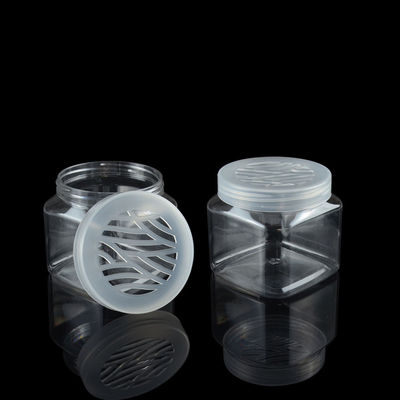 Mạ điện 100ml 500ml PET Jar Bao bì PET Square Jars Deodorant Container rỗng