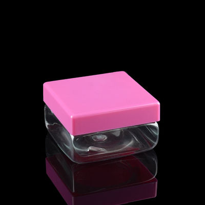 Mạ điện 100ml 500ml PET Jar Bao bì PET Square Jars Deodorant Container rỗng