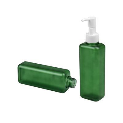 150ml 185ml Chai mỹ phẩm PETG Chai sữa dưỡng thể hình vuông Chai bơm 24/410