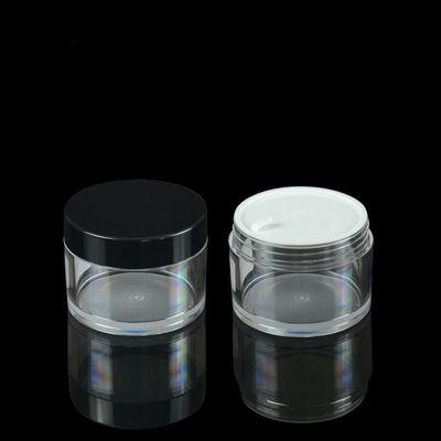 55mm 100ml PETG Mỹ phẩm Jar Cream Jar Bao bì Ghi nhãn