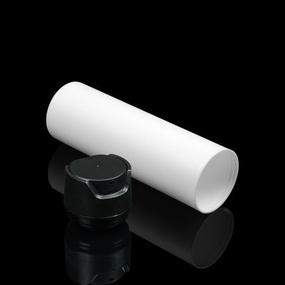 Face Cream Rõ ràng hình trụ tròn Chai không có không khí với bơm điều trị hoàn thiện bằng nhôm