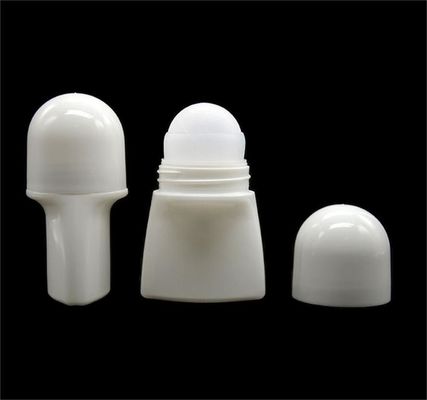 50g Hình dạng phẳng cuộn trên chai khử mùi Hộp đựng bằng con lăn PP 60 X 48,5MM