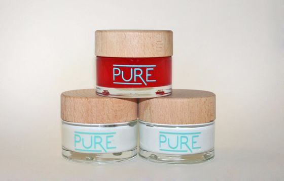Kem mỹ phẩm PETG 30ml 50ml tùy chỉnh Bình rỗng có nắp mạ điện