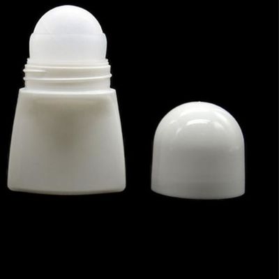 50g Hình dạng phẳng cuộn trên chai khử mùi Hộp đựng bằng con lăn PP 60 X 48,5MM