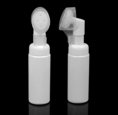 Bàn chải chai bọt 43mm Rửa mặt bằng silicon với bàn chải sữa rửa mặt Bàn chải bơm