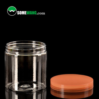 250ml Bề mặt nhẵn bằng nhựa trong suốt Lọ mỹ phẩm Lọ nhựa cấp thực phẩm