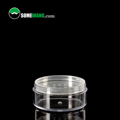 24g Clear Empty Loose Powder Container Trang điểm tròn Jar nhựa có thể tái sử dụng Kích thước du lịch