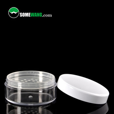 24g Clear Empty Loose Powder Container Trang điểm tròn Jar nhựa có thể tái sử dụng Kích thước du lịch