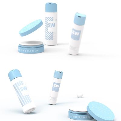 Chai dưỡng da mỹ phẩm 120ml 240ml bằng nhựa PVC có nắp đậy hai mặt