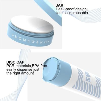 Chai dưỡng da mỹ phẩm 120ml 240ml bằng nhựa PVC có nắp đậy hai mặt