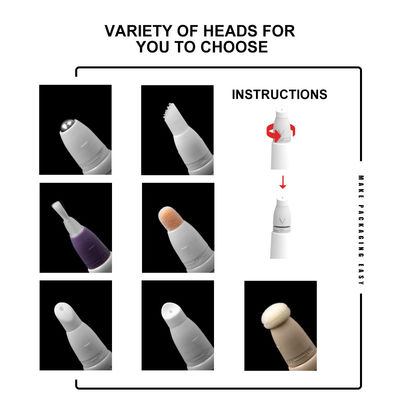 Bóp nhựa Vòi phun mũi dài tùy chỉnh Kem mắt mỹ phẩm Ống nhỏ 10ml 15ml 20ml 30ml