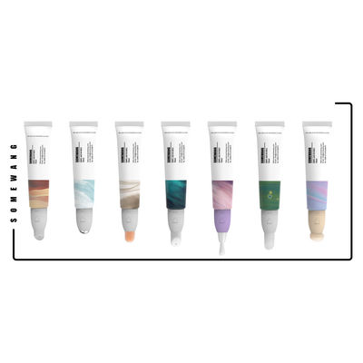 15ml Nắp vặn Đầu cọ Lip Gloss Tube Bao bì mỹ phẩm Ống đựng