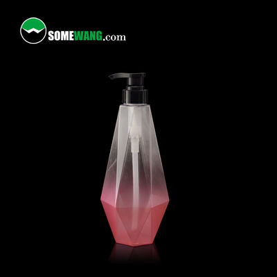 Bộ chai xi lanh hình thoi PETG tùy chỉnh 300ml / 500ml / 750ml dành cho dầu gội