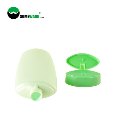 Dầu gội Sử dụng chai nhựa PE 200ml Chai bóp phẳng tùy chỉnh có nắp lật