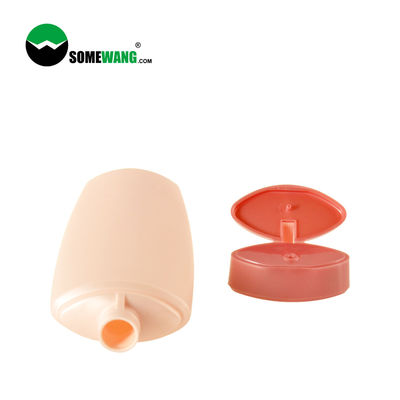 Dầu gội Sử dụng chai nhựa PE 200ml Chai bóp phẳng tùy chỉnh có nắp lật