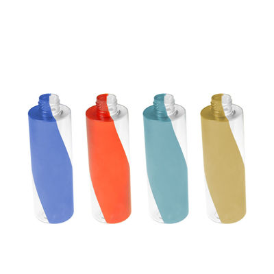 Chai nhựa mỹ phẩm PETG tùy chỉnh màu kép rỗng Chai nhựa 200ml